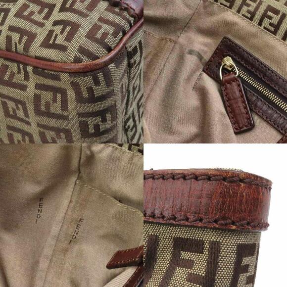 FENDI Brown Leather Shoulder Bag - Picture 3 of 5